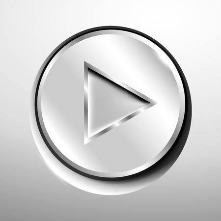 3d logo of chrome play button.のイラスト素材