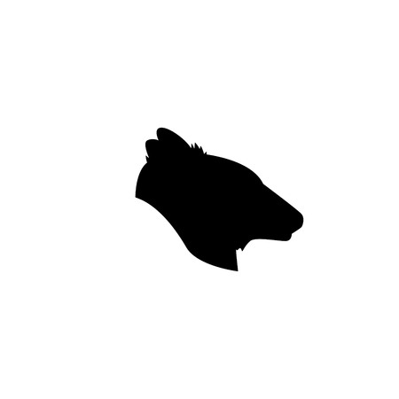 Icon of bear's head.のイラスト素材