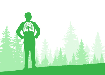 Horizontal eco banner. Can be used as poster, background, backdropの写真素材