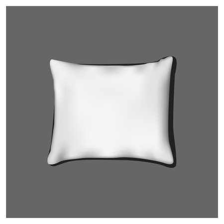 Isolated mockup of white pillow.のイラスト素材