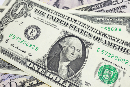 us dollars banknotesの写真素材