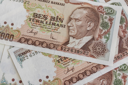 old turkish lira banknotes