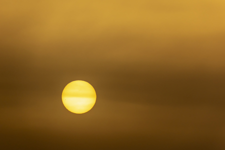 sunrise and morning sun in the skyの写真素材