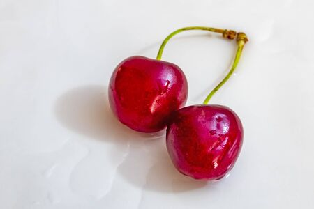 cherry fruitsの写真素材