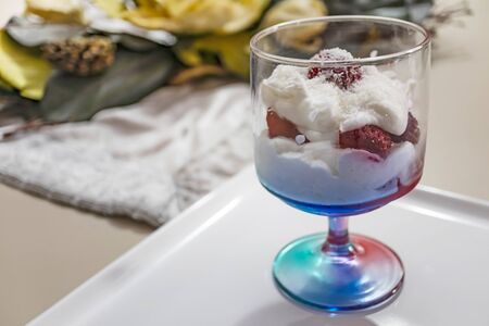 ready to eat whipping creamの写真素材
