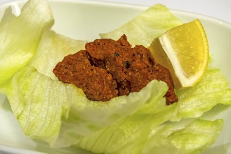 traditional turkish cig kofteの写真素材