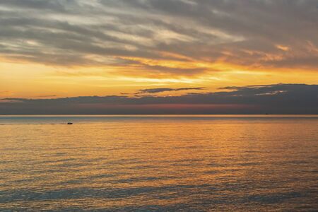 sunset in the sea