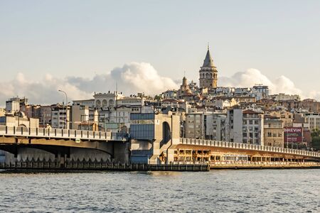 Galata tower, the touristic symbol of istanbulのイラスト素材