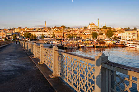 istanbul,turkey-august 6,2020. city life and cityscape from istanbul in summer season and morning time.のeditorial素材