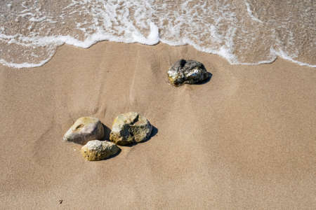 seascape from sea shore in summer season for backgroundの写真素材