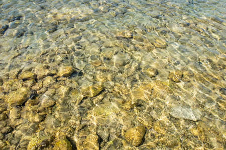 seascape from sea shore in summer season for background
