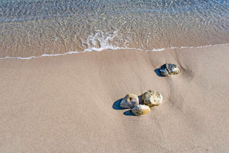 seascape from sea shore in summer season for background