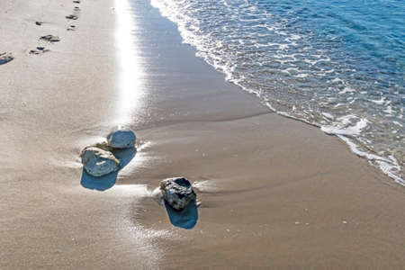 seascape from sea shore in summer season for background