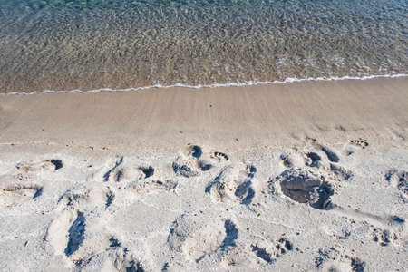 seascape from sea shore in summer season for background
