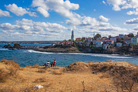 Rumelifeneri,istanbul,Turkey-September 19,2020.View from Rumelifeneri, the charming town of Istanbul...