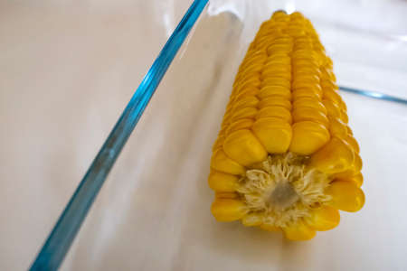 ready to eat boiled corn cobs