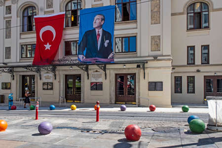 kadikoy,istanbul,turkey-august 30,2020.The city view from Kadikoy district of asia continent in Istanbul in summer seasonのeditorial素材