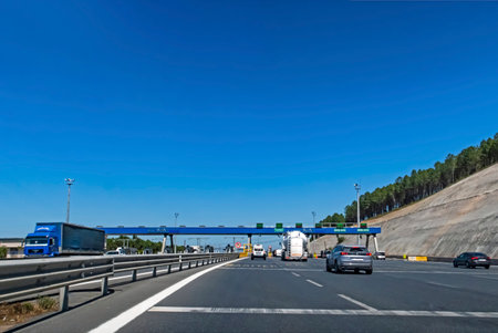 istanbul,turkey-august 29,2020.Istanbul urban and intercity motor vehicle road network and city...