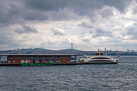 istanbul,turkey-september 12,2020.Cityscape and touristic city view from the historical peninsula of Istanbul the dream city in the middle of Europe and Asia continent.のeditorial素材