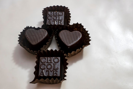 Ready to eat special chocolates on plate