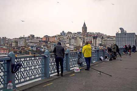 istanbul, turkey-february 18,2021.Istanbul is the dream city between europe and asian continent. Touristic views from old town and istanbul in winter season with its historical and natural beauties.のeditorial素材