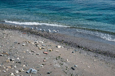 clear sea and coastal viewsの写真素材