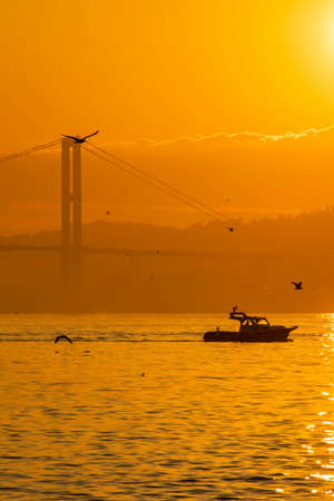 istanbul, turkey- april 21,2021.The dream city between the European and Asian continents. Istanbul. View of the Bosphorus and the city in the early hours of the morning.のeditorial素材