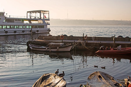 istanbul, turkey- april 22,2021. The dream city between the continents of Europe and Asia. Istanbul in the first light of the day. City view from Istanbul with its natural and historical beauties.のeditorial素材