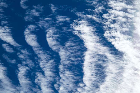 partly cloudy view in the blue sky