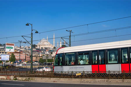 istanbul,Turkey-june 10,2021.Istanbul, the dream city between the continents of Europe and Asia, with its historical, modern and natural beauties. Cityscape from istanbul in the morning.のeditorial素材