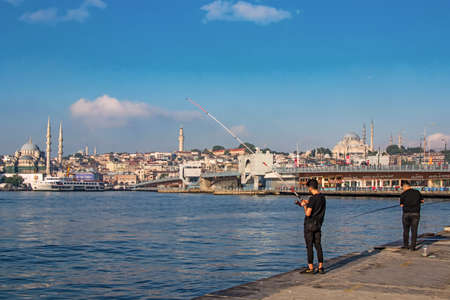 istanbul,Turkey-june 10,2021.Istanbul, the dream city between the continents of Europe and Asia, with its historical, modern and natural beauties. Cityscape from istanbul in the morning.のeditorial素材