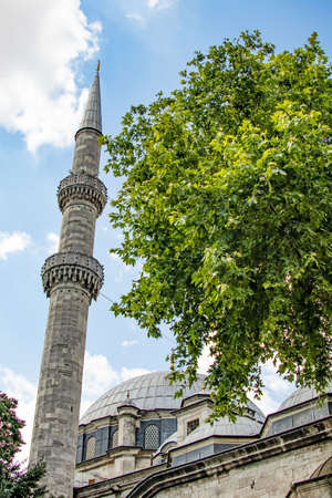 Eyup Sultan,istanbul,Turkey-July 4,2021.General view from Eyup Sultan district, the religious and touristic place of Istanbul, with its historical mosques and buildings.のeditorial素材
