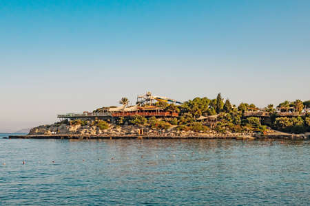 Kusadasi,Aydin,Turkey- July 25,2021.The view from Pinebay holiday village and resort in Kusadasi, in the sea and nature and summer session.のeditorial素材
