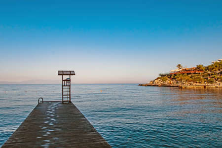 Kusadasi,Aydin,Turkey- July 19,2021.The view from Pinebay holiday village and resort in Kusadasi, in the sea and nature and summer session.のeditorial素材