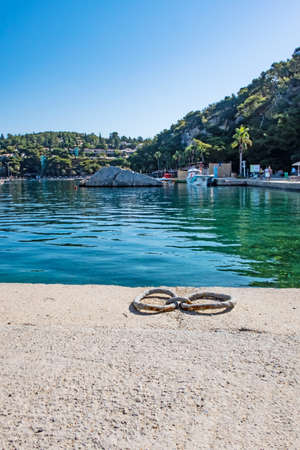 Kusadasi,Aydin,Turkey- July 20,2021.The view from Pinebay holiday village and resort in Kusadasi, in the sea and nature and summer session.のeditorial素材