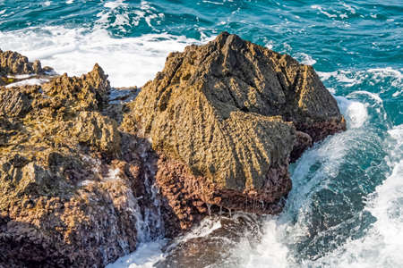 clear and blue waters of the aegean sea for tourists who love vacation and sea in summer