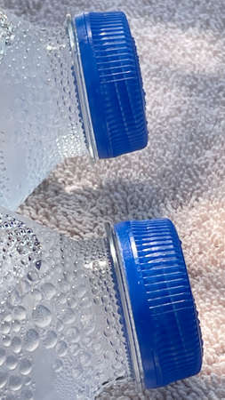 cold water in a pet bottle