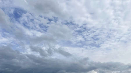 sky and rain clouds in autumn season