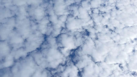 sky and rain clouds in autumn seasonの写真素材