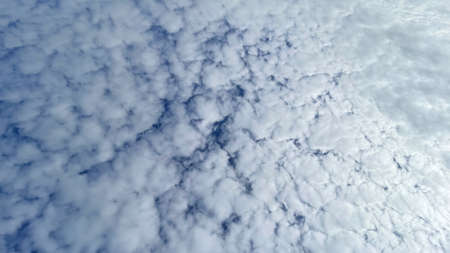 sky and rain clouds in autumn seasonの写真素材