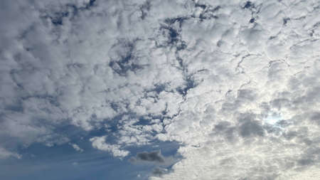 sky and rain clouds in autumn season
