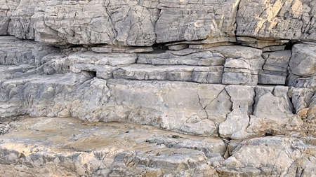 natural rock formation on the seashore