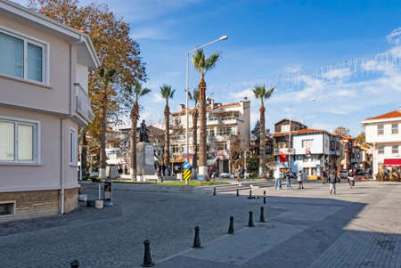 Mudanya,Bursa,Turkey-November 13,2021.Mudanya, a historical and touristic city on the Asian...