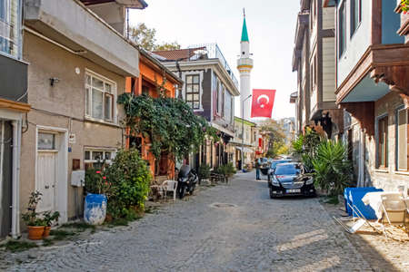 Mudanya,Bursa,Turkey-November 13,2021.Mudanya, a historical and touristic city on the Asian continent of Turkey, on the coast of the Marmara Sea.のeditorial素材