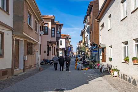 Mudanya,Bursa,Turkey-November 13,2021.Mudanya, a historical and touristic city on the Asian...