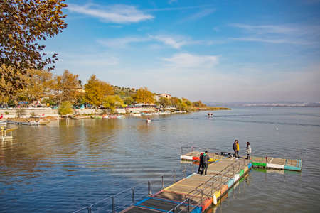 Golyazi,Bursa,Turkey-November 13,2021.Golyazi, with its natural and historical beauties, is located on the shores of Lake Uluabat in Turkey's Asian continent and Bursa province.のeditorial素材