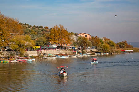 Golyazi,Bursa,Turkey-November 13,2021.Golyazi, with its natural and historical beauties, is located on the shores of Lake Uluabat in Turkey's Asian continent and Bursa province.のeditorial素材