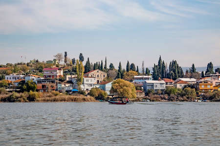 Golyazi,Bursa,Turkey-November 13,2021.Golyazi, with its natural and historical beauties, is located on the shores of Lake Uluabat in Turkey's Asian continent and Bursa province.のeditorial素材