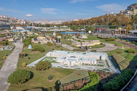 istanbul,turkey-november 20,2021.Miniaturk is a miniature park at the northeastern shore of Golden Horn in Istanbul, Turkeyのeditorial素材