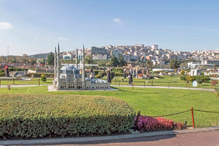 istanbul,turkey-november 20,2021.Miniaturk is a miniature park at the northeastern shore of Golden Horn in Istanbul, Turkeyのeditorial素材